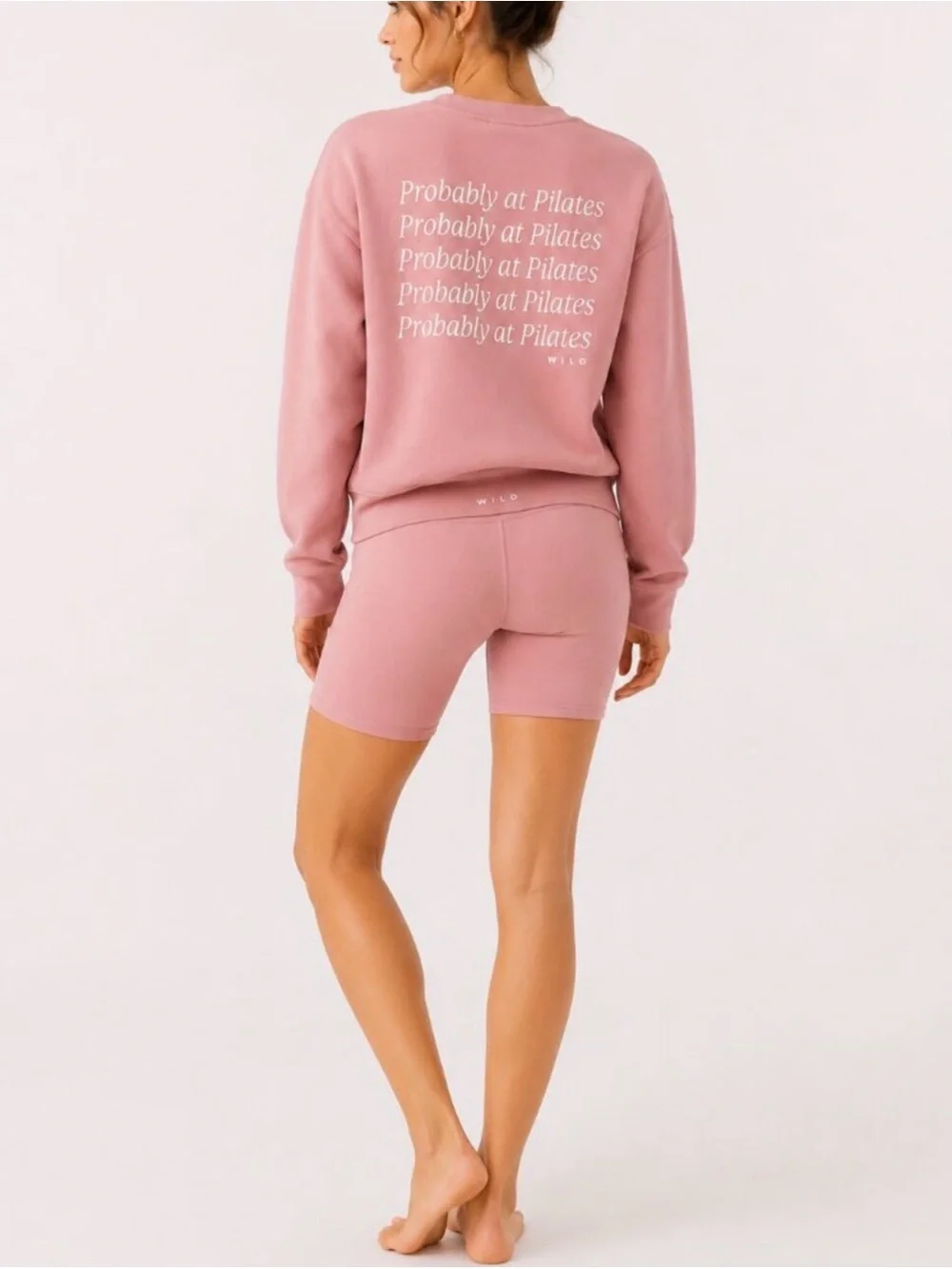 NWT Viral WILO The Label BlushPink
Probably at Pilates Sweatshirt and Shorts Set - Picture 1 of 8